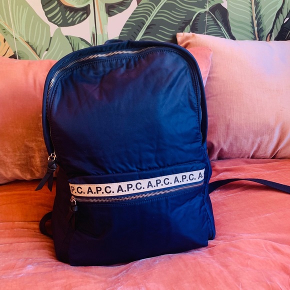 A.P.C Sac A Dos Sally Backpack - Navy Blue - Picture 4 of 5